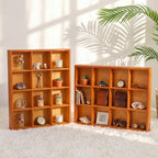 Yookeer 2 Pcs 12-Slot Wood Sorting Tray Grid Display Cabinet - Image 2