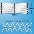 SKOLOO Hat Rack for Wall with 17 Hooks, Solid Wooden, Modern, Expandable Coat Rack Wall Mount for Coats, Hats, Bags, Baseball Caps, Black on White - Image 5