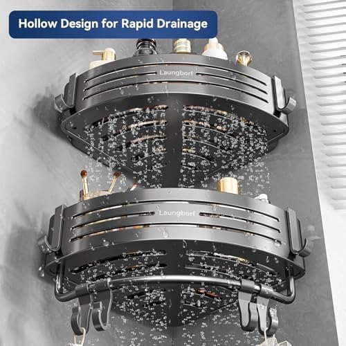 Corner Shower Caddy Suction Cup, Gray (3 Pack) - Image 3