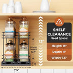 Mystozer Pull Out Spice Rack Organizer for Cabinet, Slide Out Spice Racks - Image 2