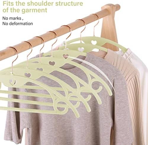 Velvet Hangers Felt Clothes Hangers 50 Pack Ivory - Image 5