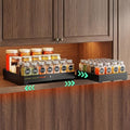 SNTD Pull Out Spice Rack Organizer for Inside Cabinets, Expandable,2-Pack by SNTD