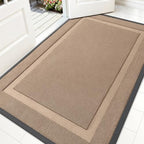 OLANLY Front Door Mat Outside 59x34, All-Season Heavy-Duty Rubber Doormat by OLANLY