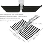 Pull Out Closet Valet Rods, Slide Out Steel Pants Rack Sliding Trouser Rack - Image 3