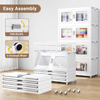 BROVIEW 300 Qt Extra Large Stackable Storage Bin with Lid, 1 Pack White - Image 6