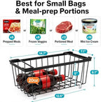 iSPECLE Freezer Organizer Bins - Small Storage Baskets for 7 Cu.Ft, 4 Pack - Image 3