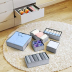 DIMJ Drawer Organizers Cloths, Closet Underwear Organizer, 15 Packs Foldable Closet Organizers, Sock Drawer Organizer, Fabric Dresser Drawer Dividers for Clothes Underwear Bras Socks - Image 6