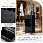 Black Acrylic Umbrella Stand Organizer 22 Inch Umbrella Holder Rack - Image 6