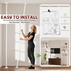 Goovilla Over The Toilet Storage Shelf, 64-124inch(H) 15-27inch(W), White - Image 6