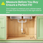 Under Sink Organizer, 2-Pack 3-Tier Height Adjustable Thickened Metal Pull out Cabinet Organizer Shelf, Slide out Storage Drawer Rack for Bathroom Kitchen Pantry Home Organization, LightBlue - Image 2