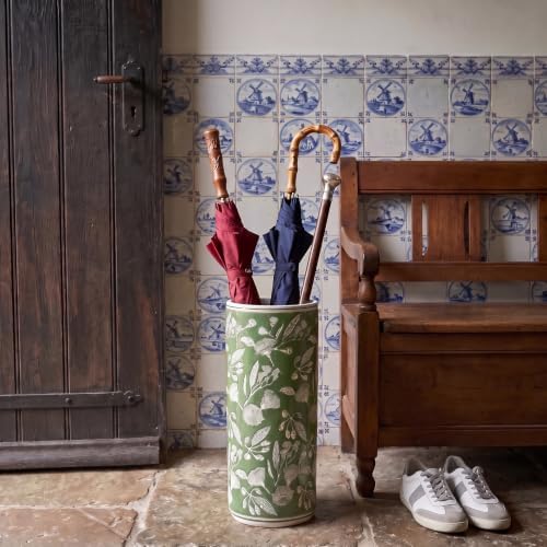 Creative Co-Op Ceramic Umbrella Stand, Green - Image 6