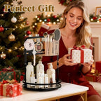 360 Rotating Makeup Vanity Organizer,Black 2-Tier Perfume Organizer - Image 6