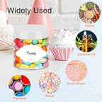 PeacePeo 6 OZ Plastic Jars with White Lids, 48 Pcs Slime Containers - Image 4