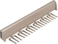TAG Hardware Designer 15 Hook Full Extension Telescopic Tie Rack Closet Organizer (MATT Nickel) by HardwareforHomeBusiness