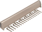 TAG Hardware Designer 15 Hook Full Extension Telescopic Tie Rack Closet Organizer (MATT Nickel) by HardwareforHomeBusiness
