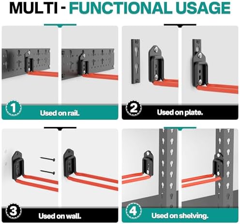 EVERHANGER Garage Tool Storage Organizer, Wall Mount Garden Tool Rack - Image 4