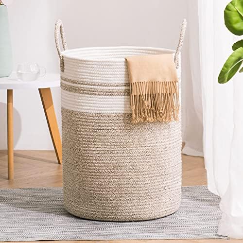 YOUDENOVA Woven Laundry Hamper Basket, 100L Tall Laundry Basket by YOUDENOVA