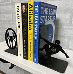 Superhero Decorative Metal Bookends,Metal Bookends, Non Skid Book Ends, Book Stopper for Home/Office Decor/Shelves, 7 X 5.5 X 4 inch per Piece - Image 5