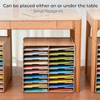20-Slot Classroom Mailbox, Wooden Paper Organizers - Image 6