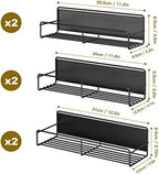 Mystozer Metal Magnetic Spice Rack for Refrigerator Black, 6 Pack - Image 2