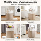 Artfeel Laundry Basket,Woven Cotton Rope Laundry Hamper,60L Versatile Storage for Dirty Clothes,Baby Toys,and Blankets in Bathroom, Nursery,and Living Room - Image 5
