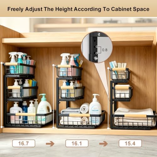 Under Sink Organizer, 3-Tier Storage - Image 6