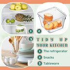 Tioncy 24 Pcs Stackable Clear Drawer Organizer 3" x 3" x 2" Storage Bins - Image 3