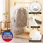 Hanging Vacuum Storage Bags, Space Saver for Clothing, 4 Combo with Pump - Image 3