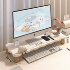 Monitor Stand Riser, white desktop organizer desk, Laptop Monitor Stand - Image 5