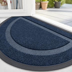 OLANLY Half Circle Front Door Mat Outside 71x47 All-Season Rubber Doormat by OLANLY