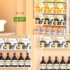 Churboro 12 Tier Over Door Pantry Organizer, 2-in-1 Adjustable Spice Rack - Image 6
