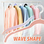 Sishynio Velvet Hangers 30 Pack, Non-Slip Slim Felt Hangers Multicolor - Image 4