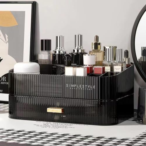 Makeup Organizer with Stackable Drawers, Bathroom Counter Organizer. by MIUOPUR