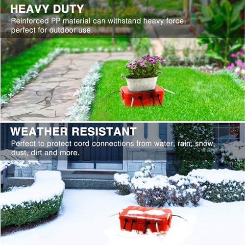 Flemoon Large Outdoor Electrical Box, IP54 Waterproof Extension Cord Cover - Image 5