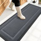 OLANLY Front Door Mat Outside 47x17, All-Season Heavy-Duty Rubber Doormat by OLANLY