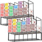 Meudid Hair Color Organizer for Salon Storage Rack - 2 PCS Wall Mounted Hair Color Racks for Salon Cabinet Perfect Hair Color Shelves for Salon Stations for Hair Stylists by Meudid