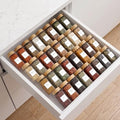 Acrylic Spice Drawer Organizer 4 PK, Expandable 13"-26" Acrylic Spice Rack for Drawer Seasoning Organizer Tray, Shelf Stackable 4-Tier Herb Jar Rack Insert for Kitchen Cabinet, Herb Jars Not Included by SAVVYSORTED%C2%AE