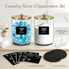 1 Gallon Glass Laundry Detergent Dispenser,Laundry Room Organization-1 Gold - Image 4