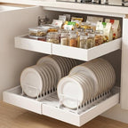 DOMNIU 2 Pack Pull Out Cabinet Organizers Expandable Width (12.4''-20.27'') by DOMNIU