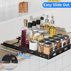 BOIVSHI 1 Tier Pull Out Spice Rack, 10.5" Wx10.5 Wx2.8 H - Image 6