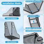2 Pack Large Binder Folder Holder for Desk Metal Mesh Magazine File Holder (2) - Image 4