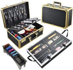 Professional Barber Tool Case & Hair Clipper Organizer with Barber Tray by Yueieoun