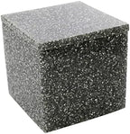 Sparkles Home Luminous Cotton Ball Holder, Sparkling Rhinestones in Resin, Durable, Non-Porous, For Luxury Bathroom Décor Accessories, Silver, 3.5", Sold Individually - Image 4