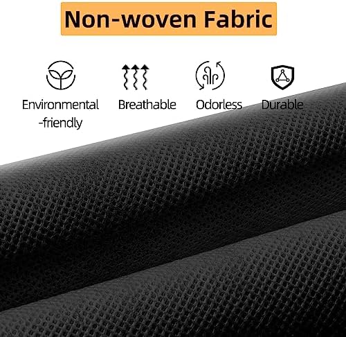 2 Packs Hanging Closet Organizer Storage, 6-Shelf Hanging Shelves for Closet, Closet Clothes Organizer and Storage with Side Pockets, Black - Image 3
