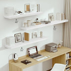 Vivelove Deep Floating Shelves 72x12” Set of 1, White - Image 6