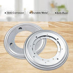 9 Pack 9" Lazy Susan Turntable Bearing Plate, Heavy Duty 750lbs Load Capacity, Lazy Susan Turntable Ball Bearing for Rotating Table, Serving Tray, Kitchen Storage(Silvery) - Image 5