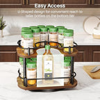 SNTD Spice Organization for Cabinet, Lazy Susan Spice Rack, 10 in - Image 5