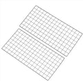 PATIKIL 31.5"x16" Wire Grid Panel, 2 Pack Board Photo Pictures Memo Display Grid Panels Hanging Organizer Wall Decorative Panel for Home Office Wedding, Black by PATIKIL