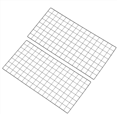 PATIKIL 31.5"x16" Wire Grid Panel, 2 Pack Board Photo Pictures Memo Display Grid Panels Hanging Organizer Wall Decorative Panel for Home Office Wedding, Black by PATIKIL