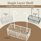 DELLAN Hanging Shower Caddy, Shower Rack Hanging for Bathroom, White - Image 5